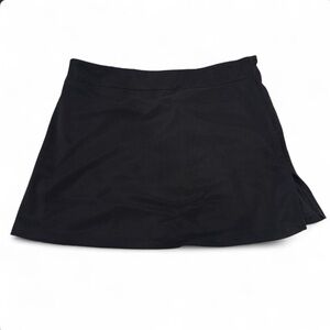 Vtg 90s Wet Seal Black Ribbed Mini Skirt Made in USA Y2K Grunge Goth Coquette S